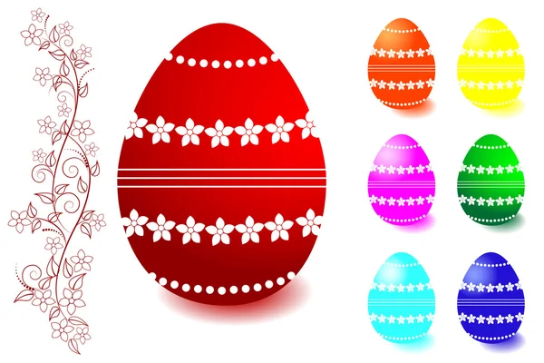 Húsvéti tojáskészlet. — Stock Vector