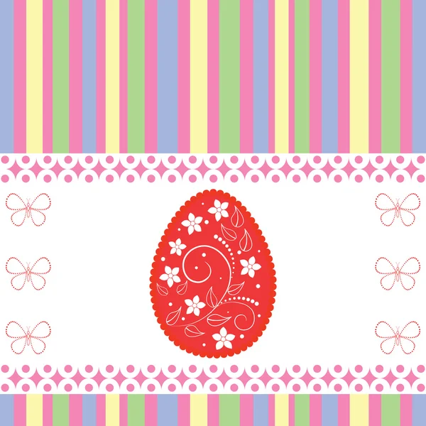 Tarjeta de felicitación de Pascua. — Vector de stock
