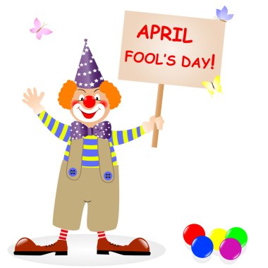 Fool's day. clipart