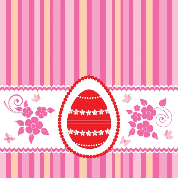 Tarjeta de felicitación de Pascua. — Vector de stock