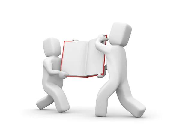 Personen tragen Buch. Teamarbeit — Stockfoto