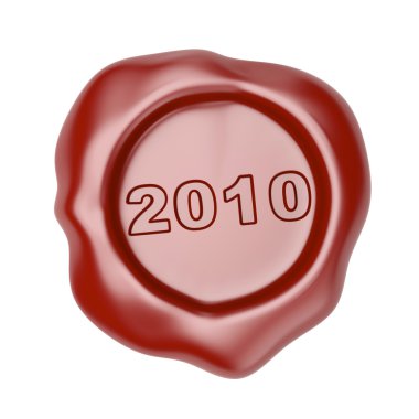 Wax seal with 2010 clipart