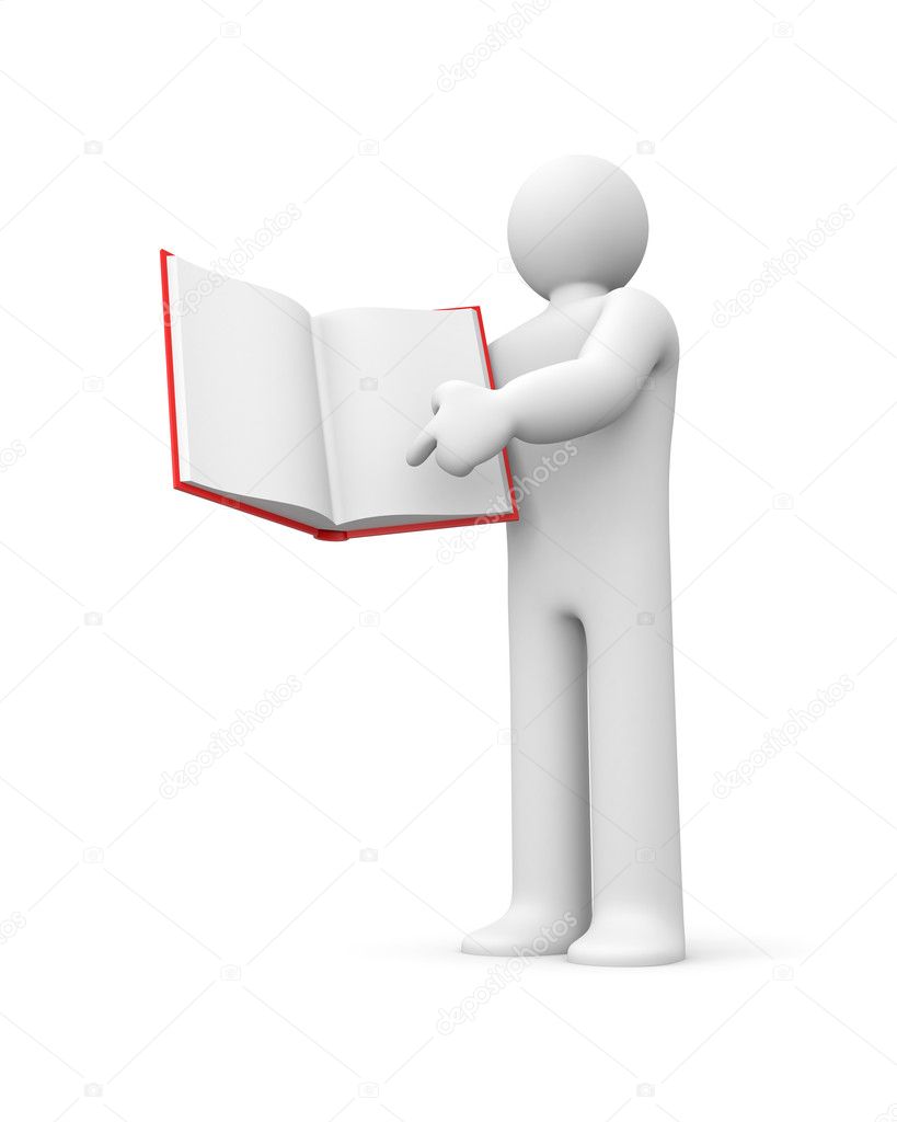 Person hold book. Education concept