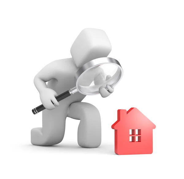 Person searching a new house — Stock Photo, Image