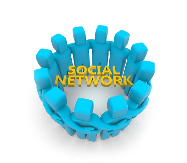 Sociaal netwerk concept — Stockfoto
