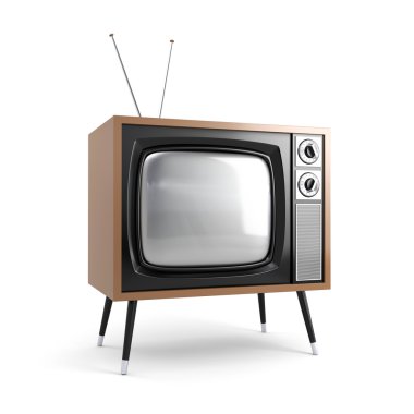 Stylish retro TV clipart