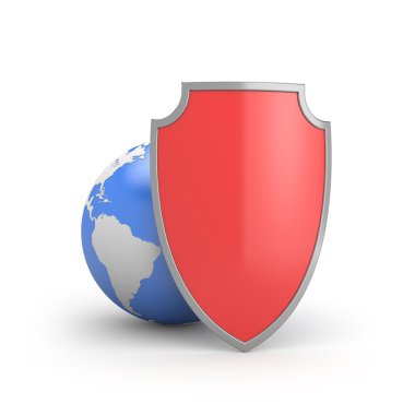 Protect the world or global protection clipart