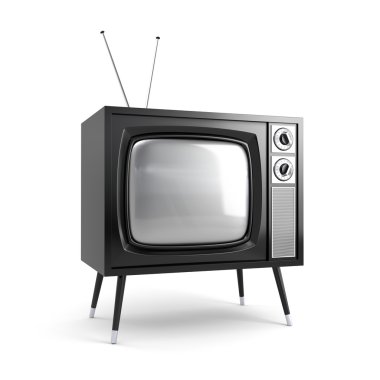 Stylish retro TV clipart