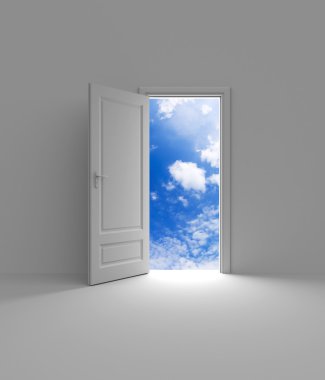 Door to sky clipart