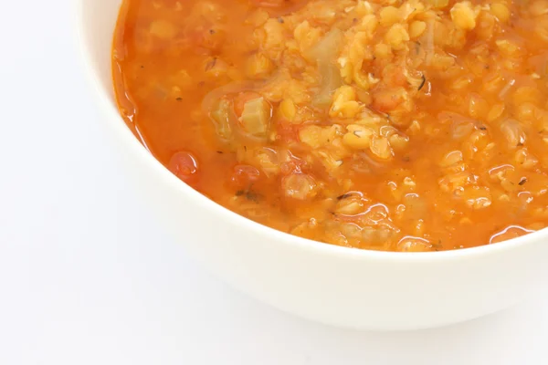 Червоний сочевицю суп — стокове фото