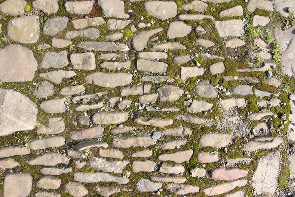 Old stony pavement