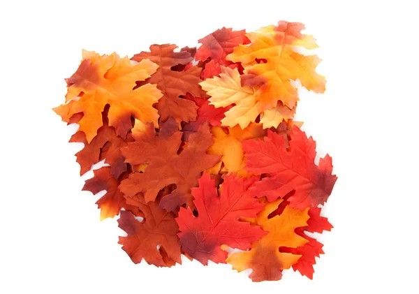 Silk autumn leaves — Stock Photo, Image