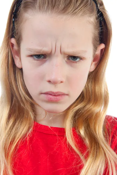 Girl is angry — Stock Photo, Image
