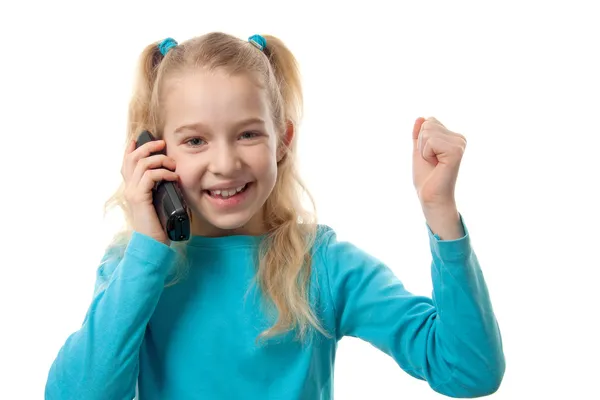 Young girl on the phone — Stock Photo, Image