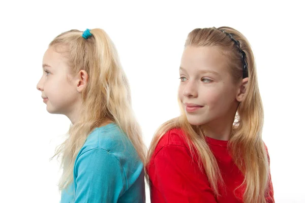 Dvě blonďaté dívky — Stock fotografie