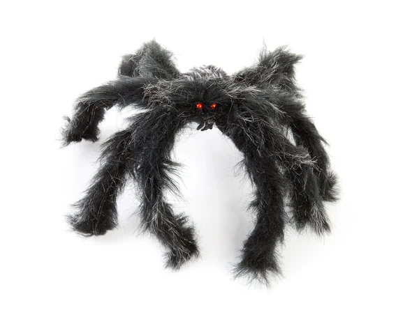 Zabawka czarny pająk — Zdjęcie stockowe