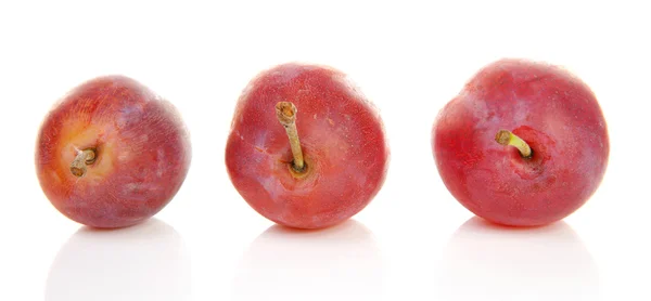 Tiga plum sehat — Stok Foto