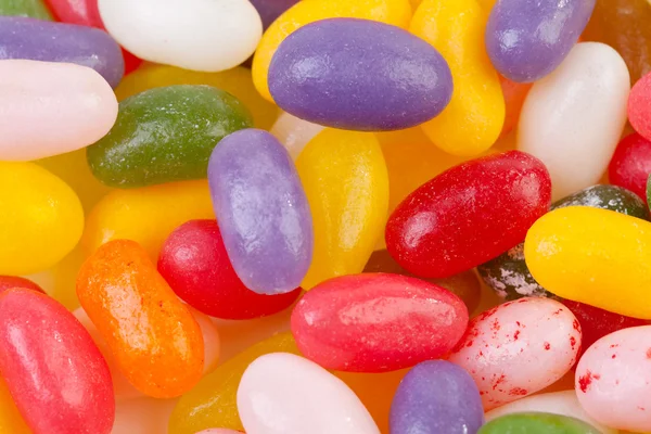 Pozadí barevné želé fazole sladkosti — Stock fotografie