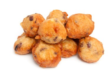 Pile Dutch donut also known as oliebollen clipart