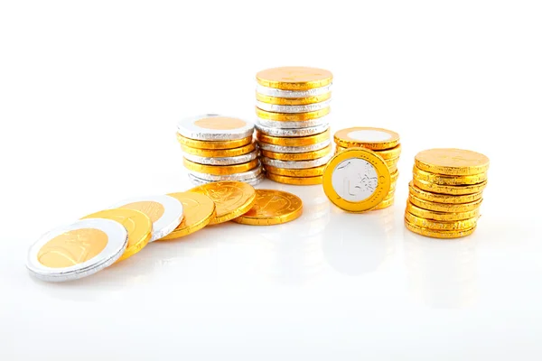 Chocolate euro money — Stock Photo, Image