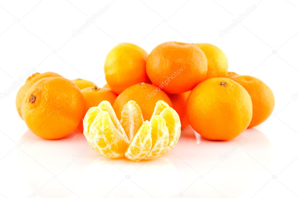 Pile of tangerines