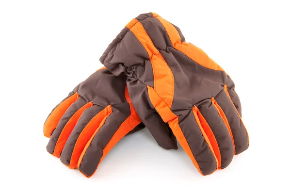 Pair of colorful ski gloves — Stock Photo, Image