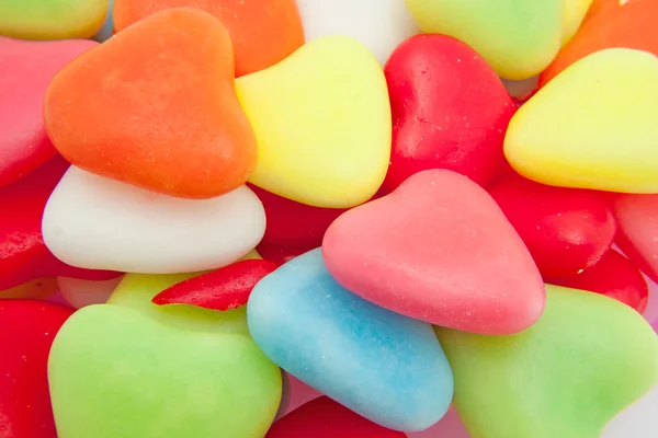 Candy in shape of hearts — Stock Photo, Image