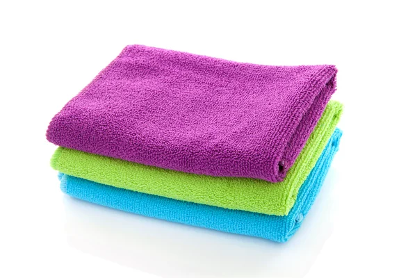 Montón de toallas de colores — Foto de Stock