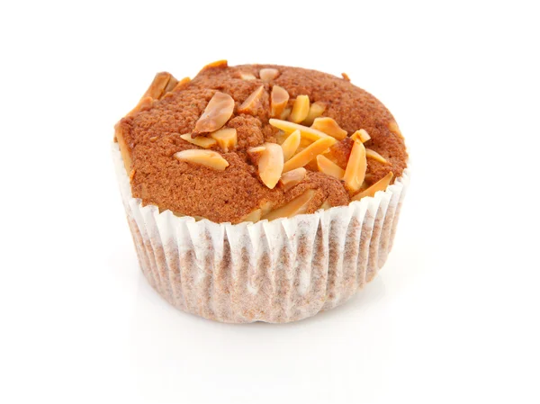Biscuit cupcake met noten — Stockfoto