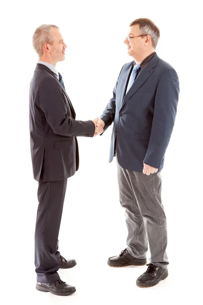 Homens de negócios apertando as mãos — Fotografia de Stock