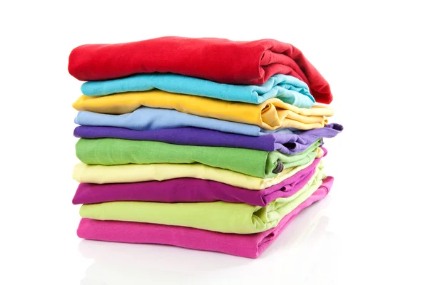 Куча разноцветной одежды — стоковое фото