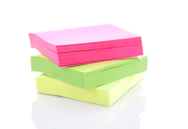 Pilha de papel pegajoso colorido — Fotografia de Stock