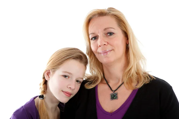Mother and daughter posing — Stock Photo, Image
