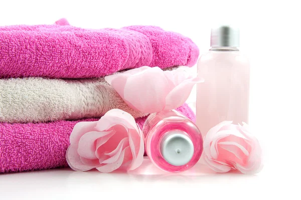 Roze gekleurde spa accessoire — Stockfoto