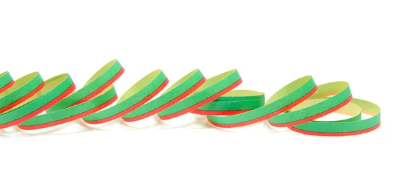 Green party streamer — Stock Photo, Image