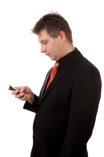 Hombre de negocios con teléfono inteligente —  Fotos de Stock