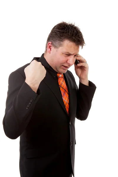 Affärsman som ringer på telefonen — Stockfoto