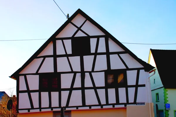 Ξύλινο σπίτι fachwerkhaus — Φωτογραφία Αρχείου