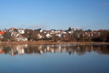 Ocak 2011 yılında fotoğraflandı hessen, Almanya, sel