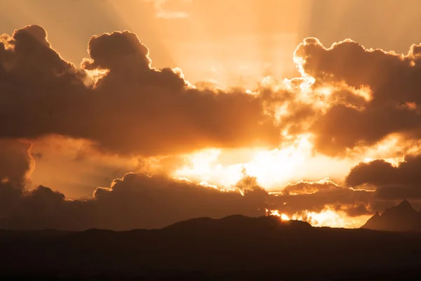 Západ slunce na Mauriciu — Stock fotografie