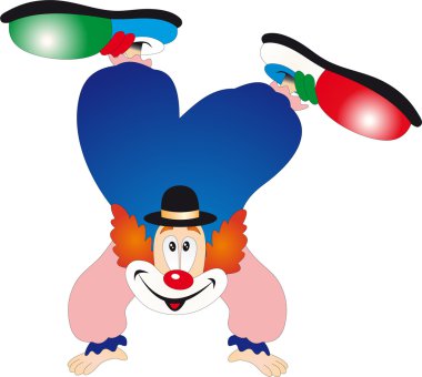 Clown vector clipart