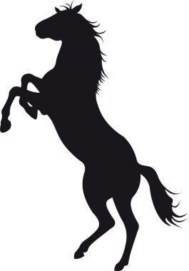 Horse silhouette vector clipart