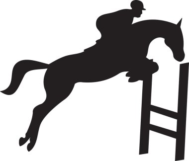 Horse silhouette vector clipart