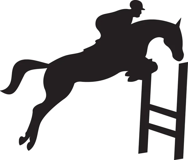 Vettore silhouette cavallo — Vettoriale Stock