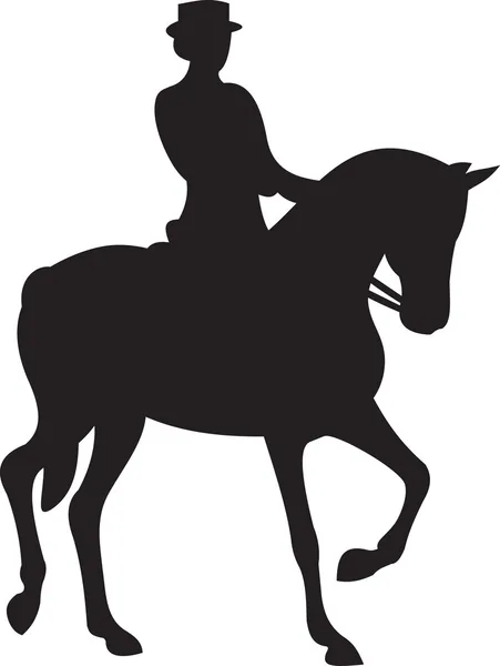Vettore silhouette cavallo — Vettoriale Stock