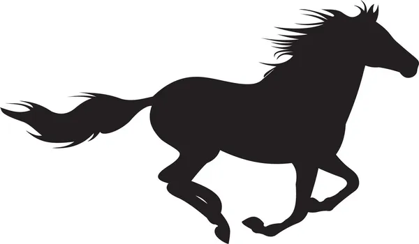 Вектор силуэта лошади — стоковый вектор