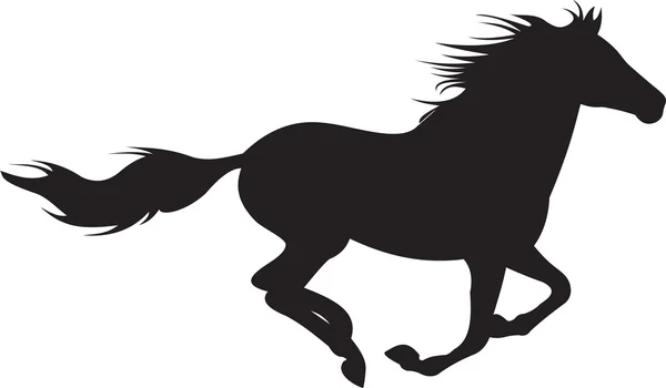 Кінь силует вектор — стоковий вектор