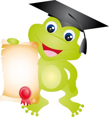 Frog vector clipart