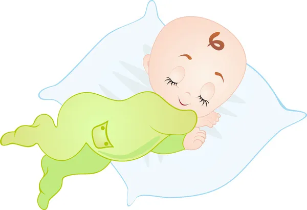 Bebek uyuyor. vektör — Stok Vektör