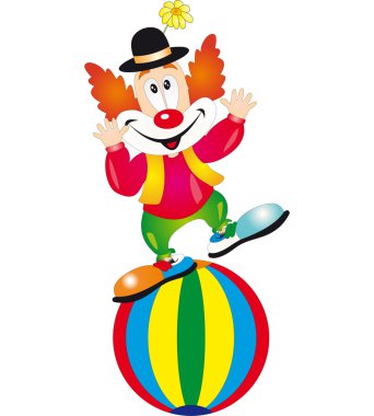 Clown vector clipart